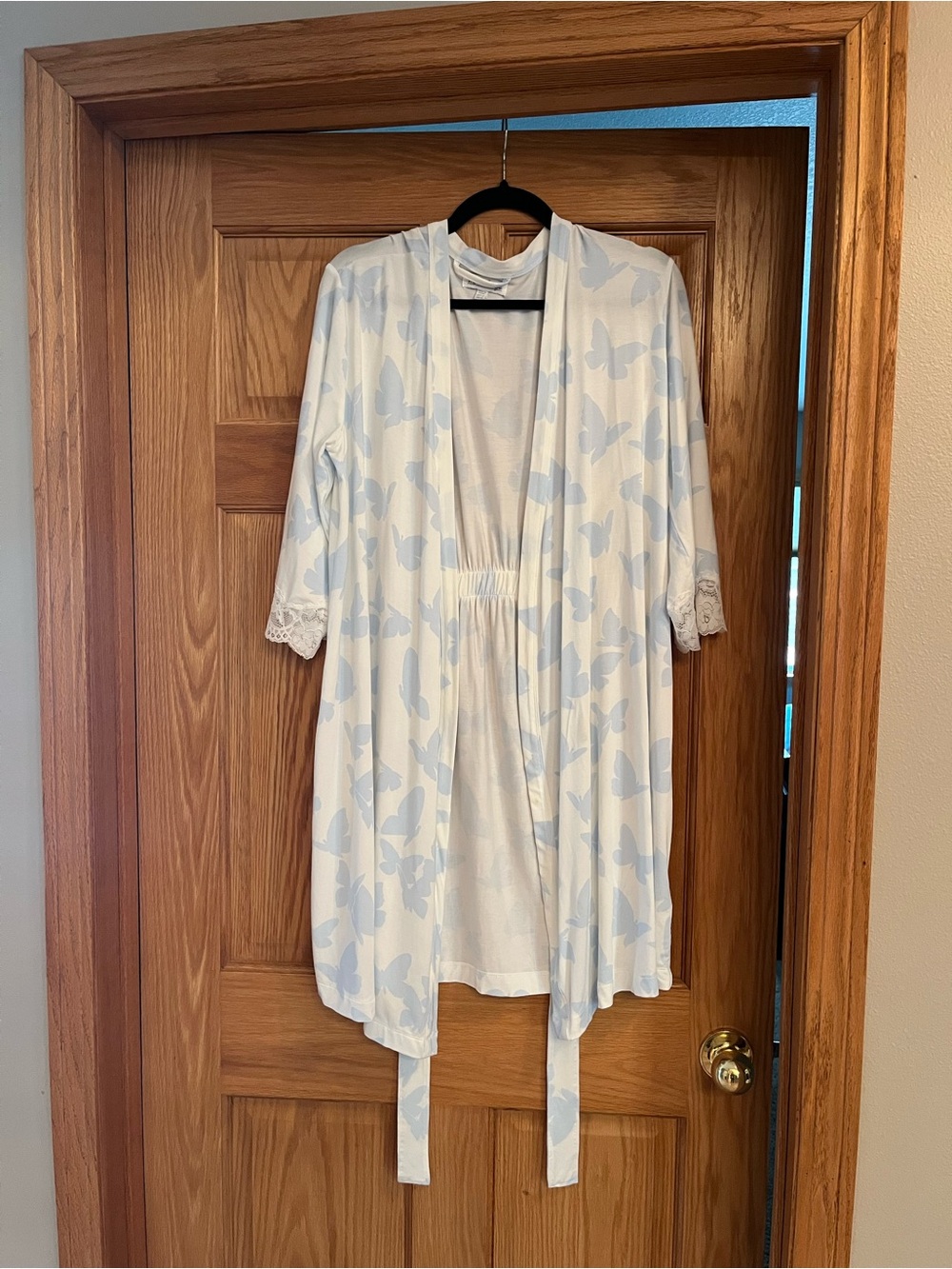 P.J. Salvage White Lightweight Open-Front Robe